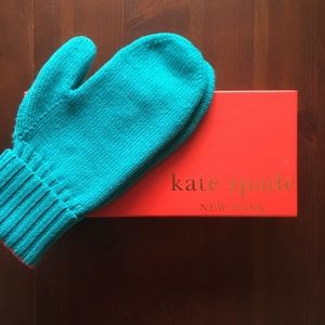 Kate Spade Mittens "Over Here" Turquoise